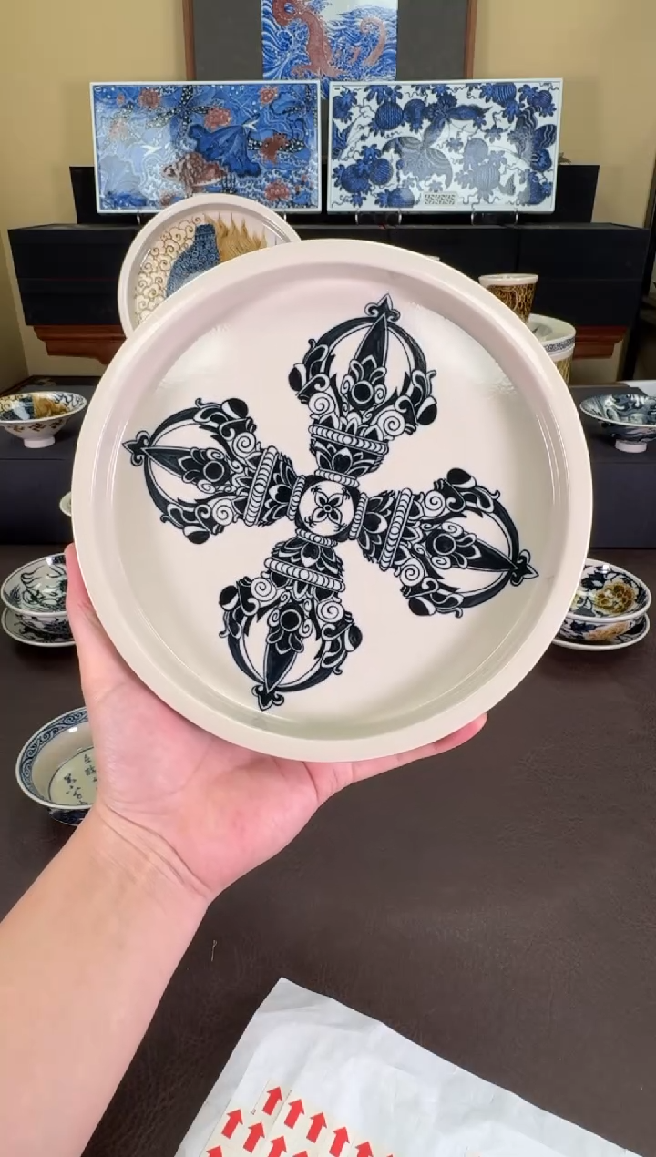 【闪购商品】首发二号釉金刚杵壶承