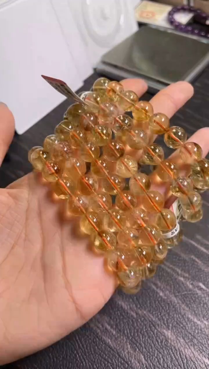 黄晶手链未镶嵌10±/x-246【阿赛多样性发一