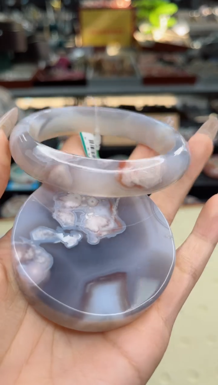 【闪购商品】石英质玉手镯未镶嵌61圈口（不退不换）1540703