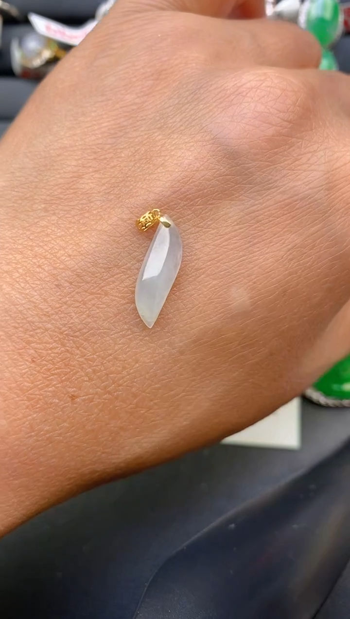 【闪购商品】翡翠戒指18K金镶嵌天然A货翡翠1