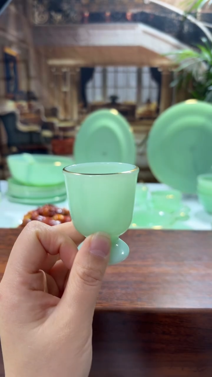 【闪购商品】...玉瓷酒杯6个  【贝美】
