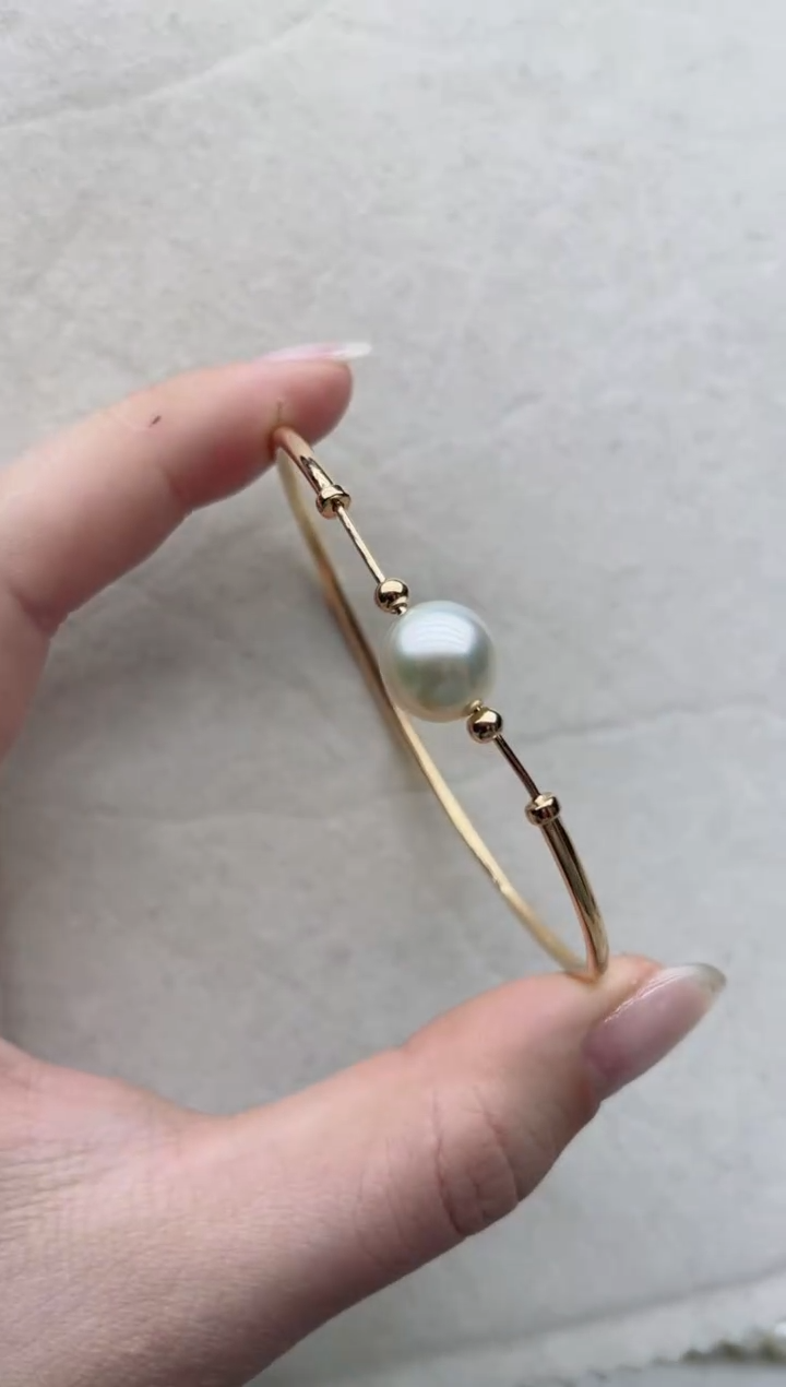 【闪购商品】海水珍珠手镯银S925镶嵌A15