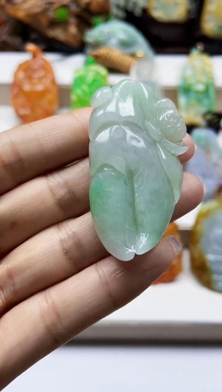 颈饰未镶嵌翡翠翡翠A货