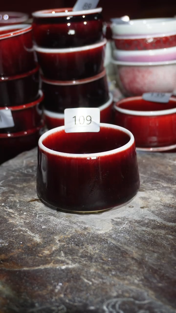 摆件陶精品窑变钧瓷茶器