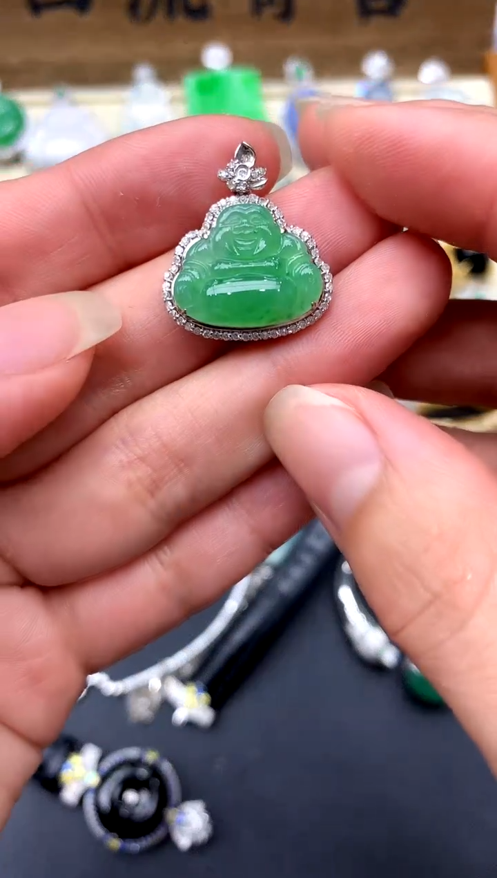 【闪购商品】翡翠颈饰18K金镶嵌411-中国好珍宝