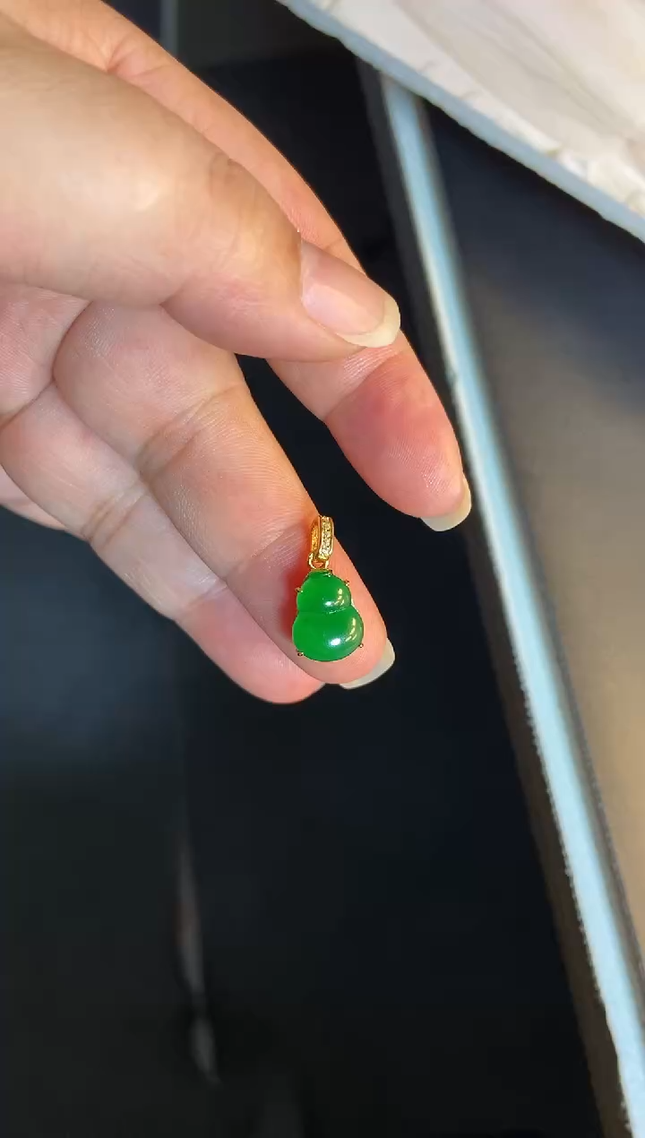 吊坠(不含链)银S925镶嵌翡翠1