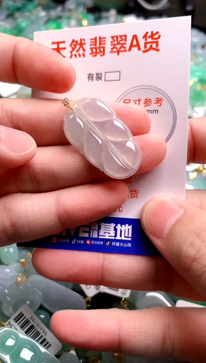 翡翠18K金镶嵌颈饰23002484