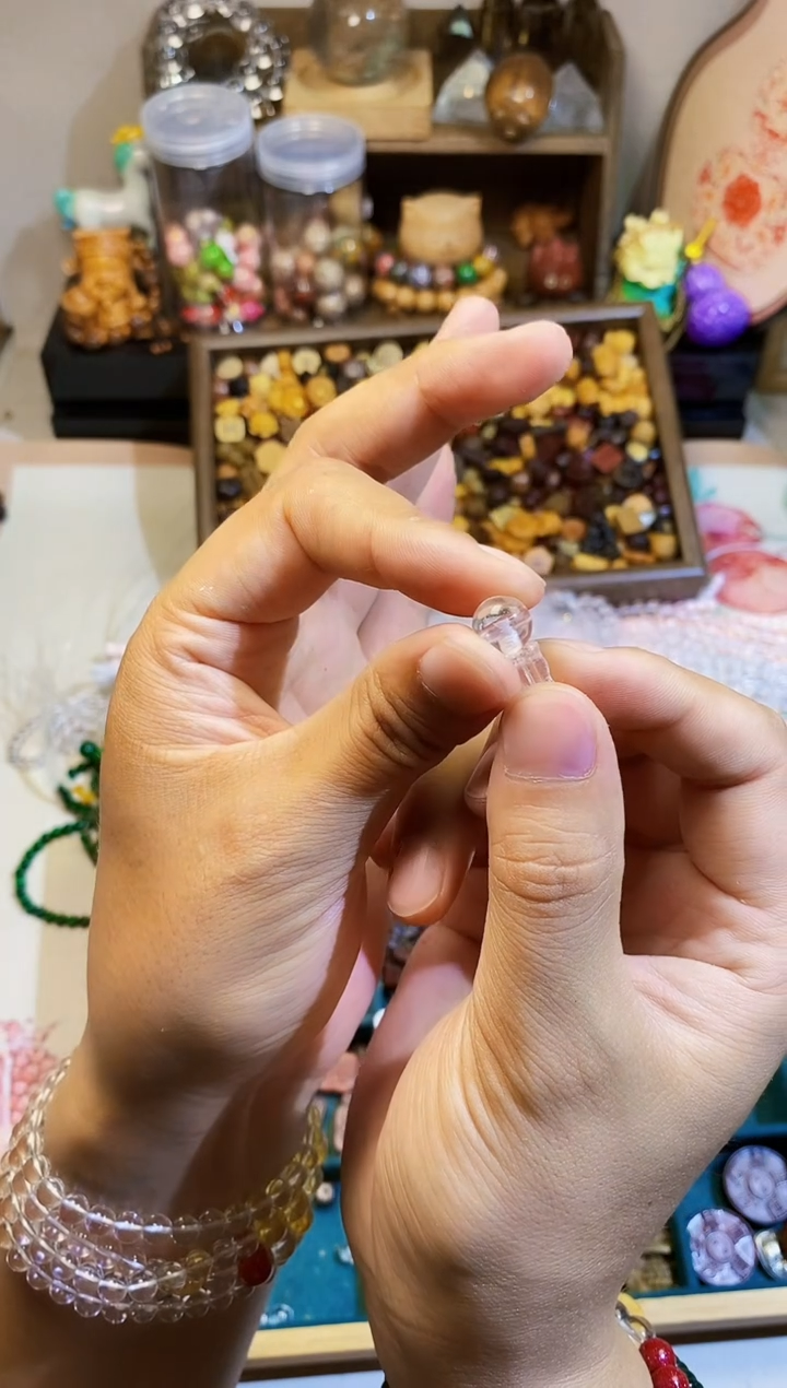 玛瑙/玉髓手链未镶嵌卡10白水三通发1