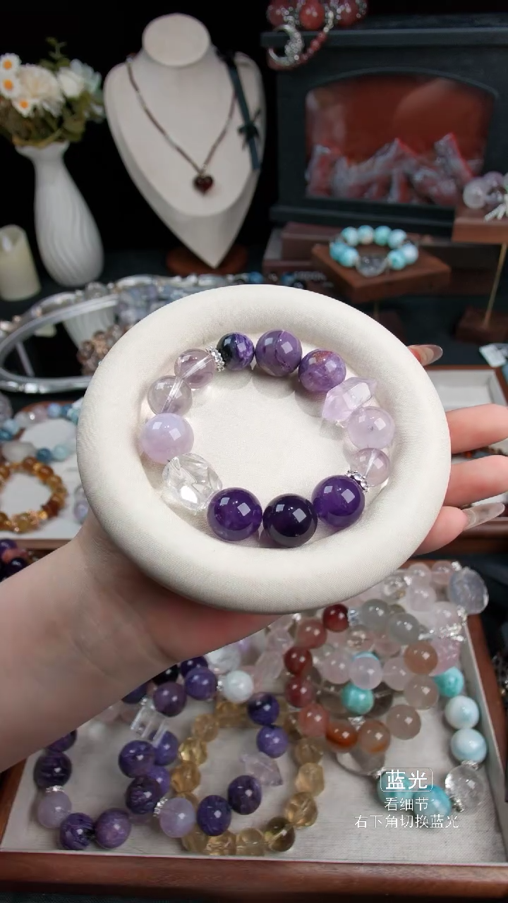 未镶嵌手链水晶爱***芽018多样性发货 发其一