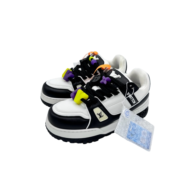 99新 LouisVuitton/路易威登 39.5码黑白胖丁 trainer99新vv1727