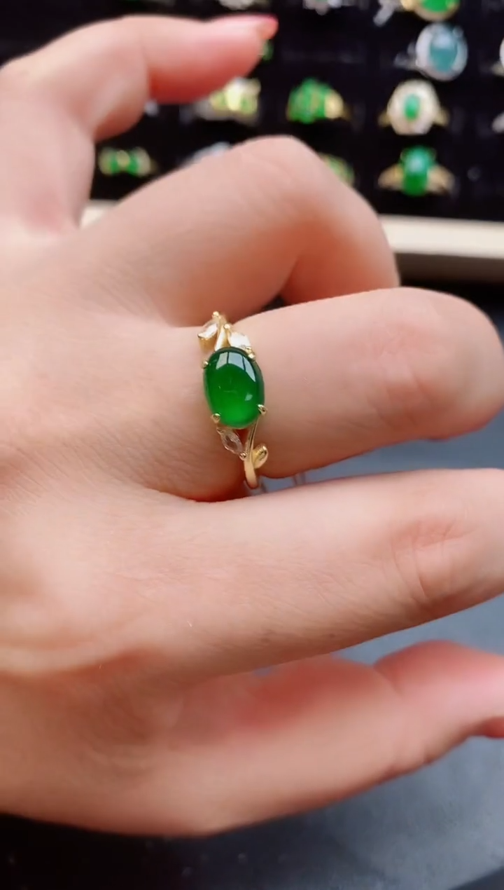【闪购商品】翡翠戒指银S925镶嵌1212