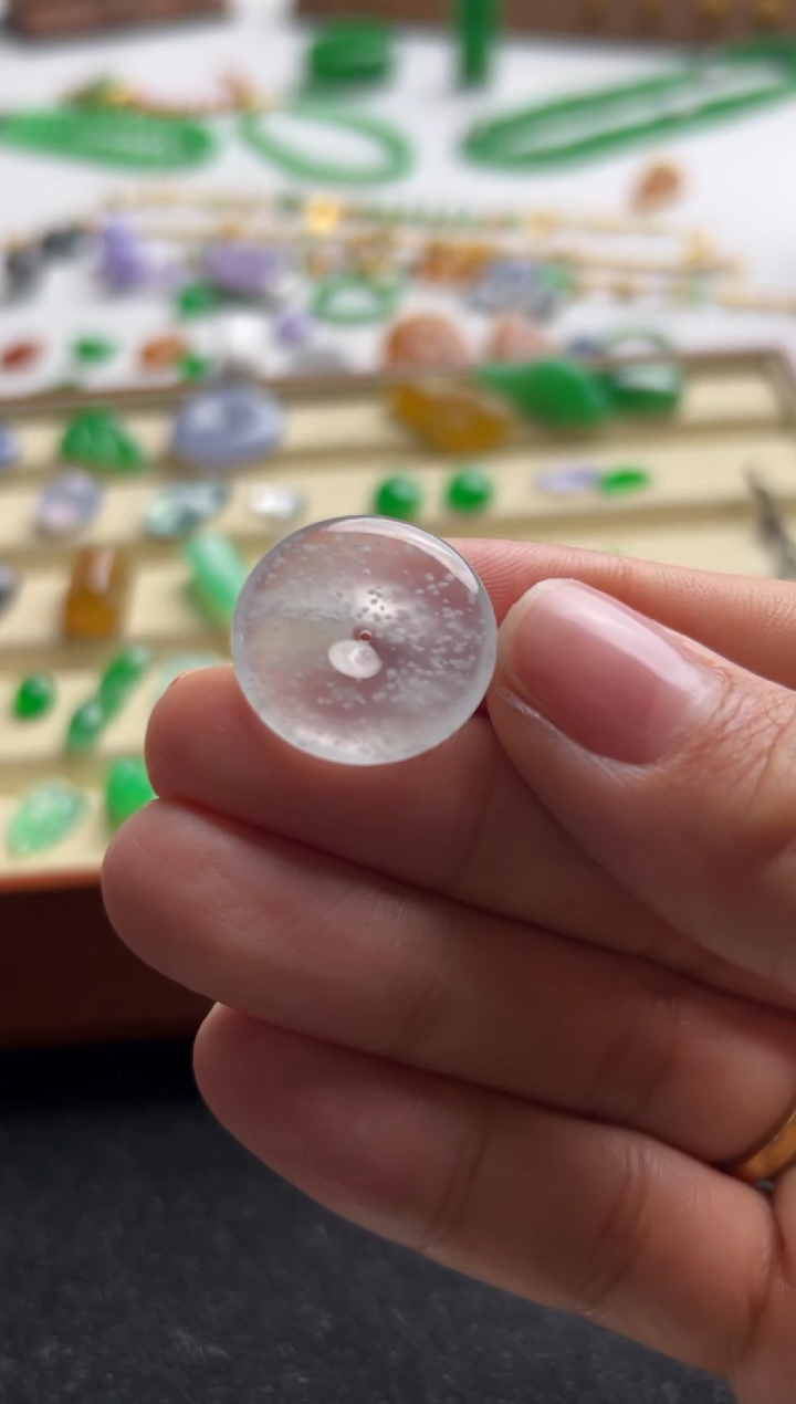 【闪购商品】翡翠裸石未镶嵌平安扣29800+1490-xxf047