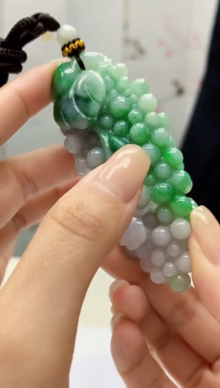 【闪购商品】定制翡翠未镶嵌4969lr-毛货挂件32