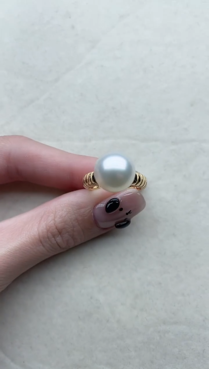 【闪购商品】海水珍珠戒指银S925镶嵌88