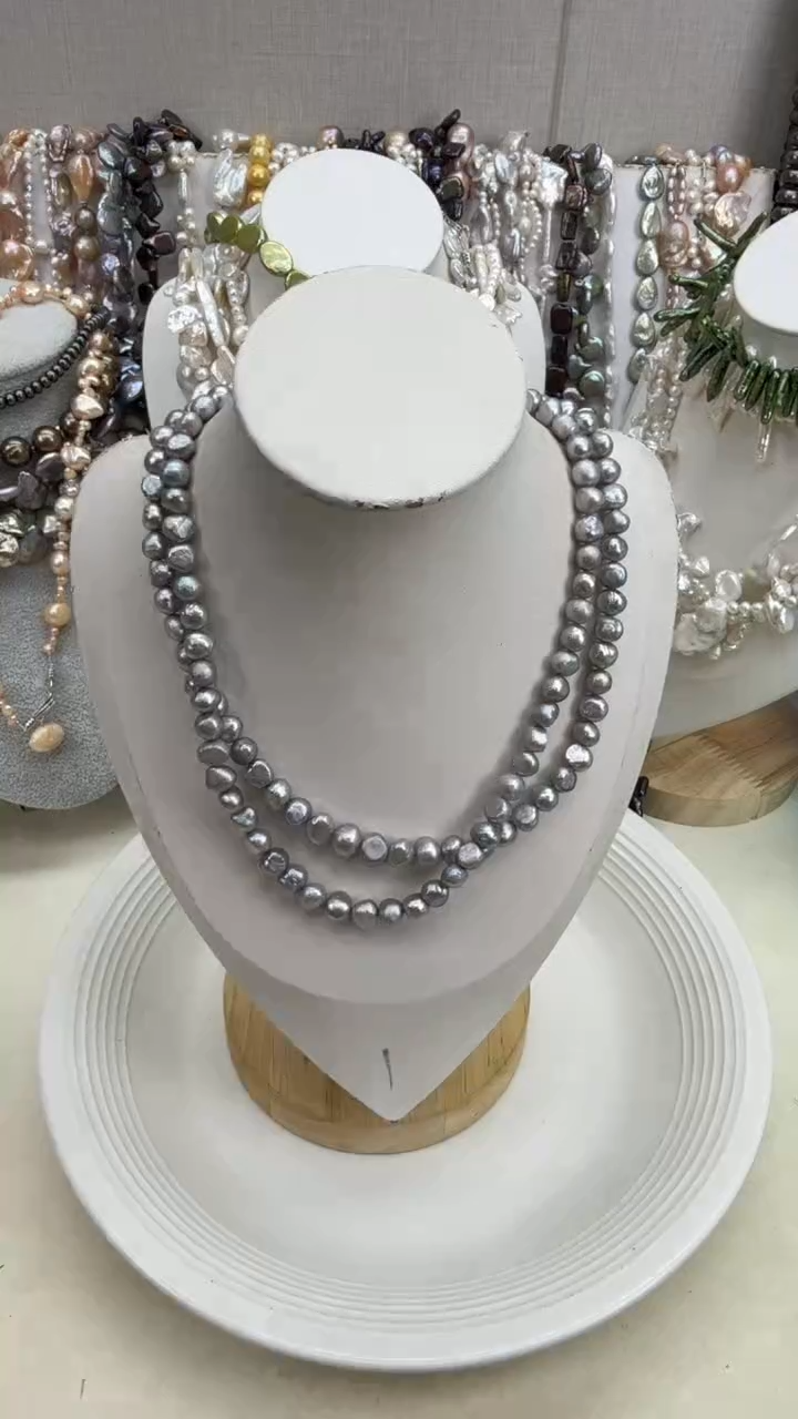 颈饰银S925镶嵌淡水珍珠1