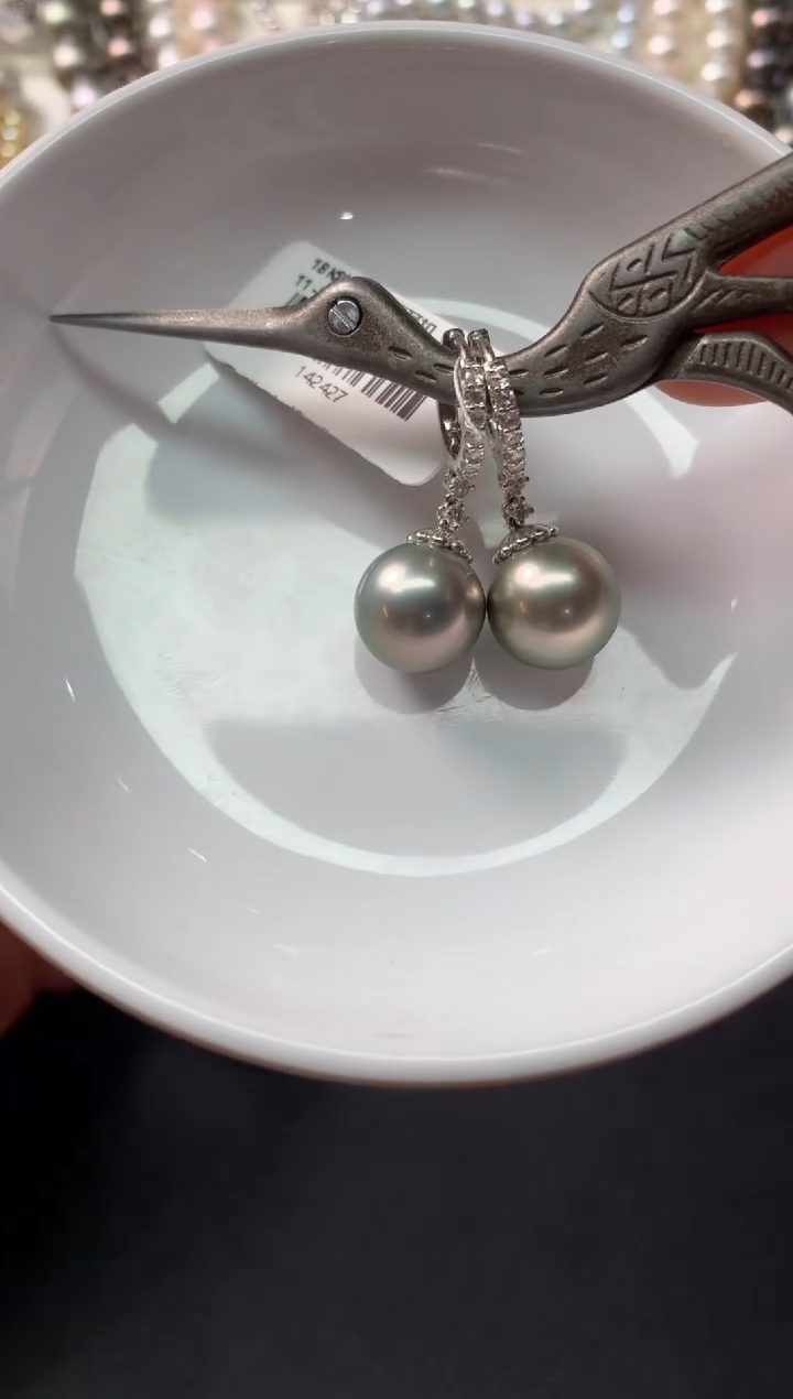 【闪购商品】海水珍珠耳饰18K金镶嵌S221|7980