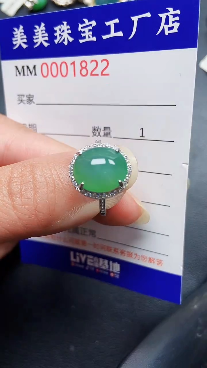 颈饰银S925镶嵌翡翠1822