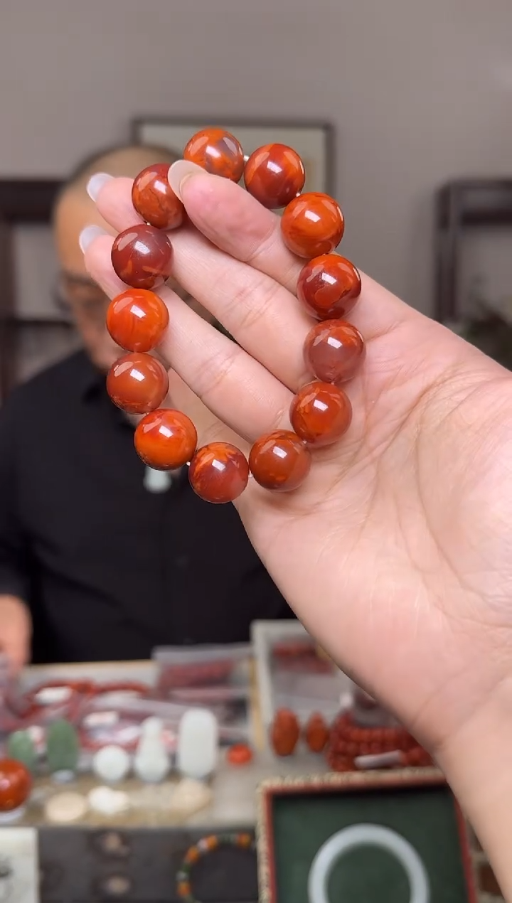 【闪购商品】南红玛瑙挂件未镶嵌2391--15mm+无裂无胶