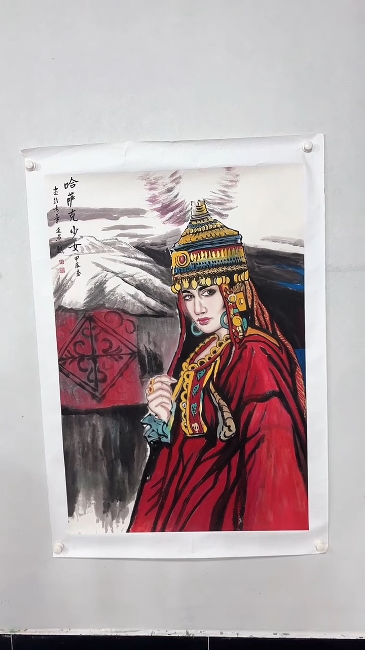 【闪购商品】国画宋廷军国画人物作品6