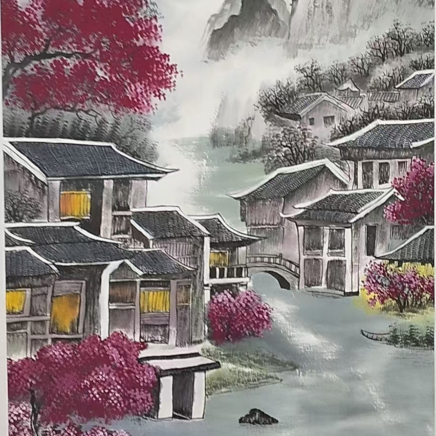 精品-朱雪林-四尺-江南-图