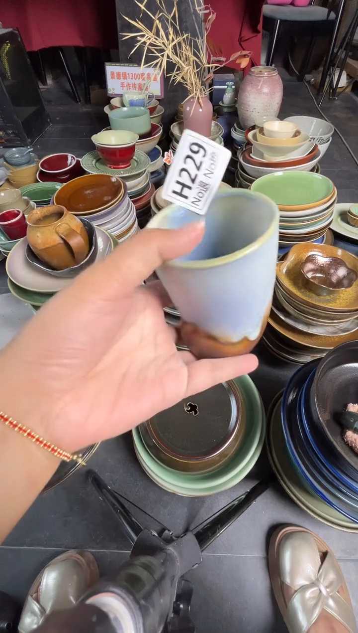 陶瓷听h229窑变猫爪杯