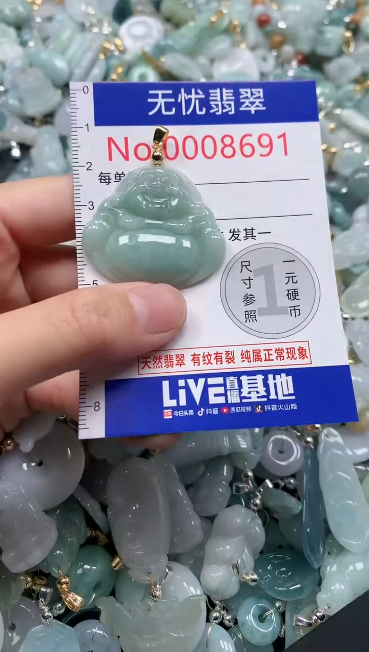 翡翠未镶嵌吊坠(不含链)8691