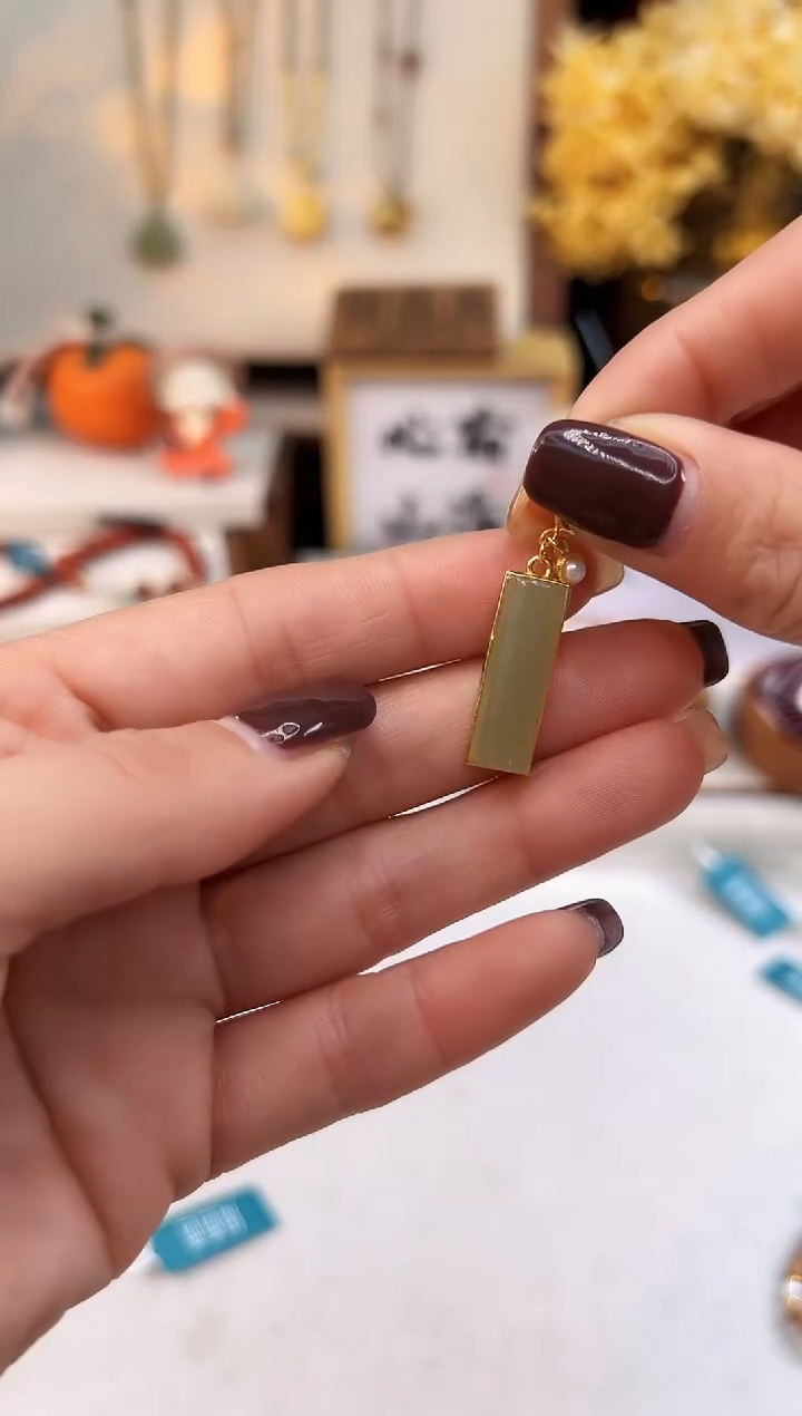 【闪购商品】和田玉手饰银S925镶嵌@@I086D016388