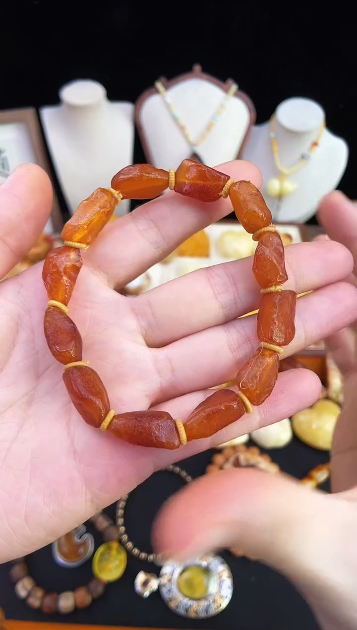 琥珀未镶嵌珠宝奇石柒月