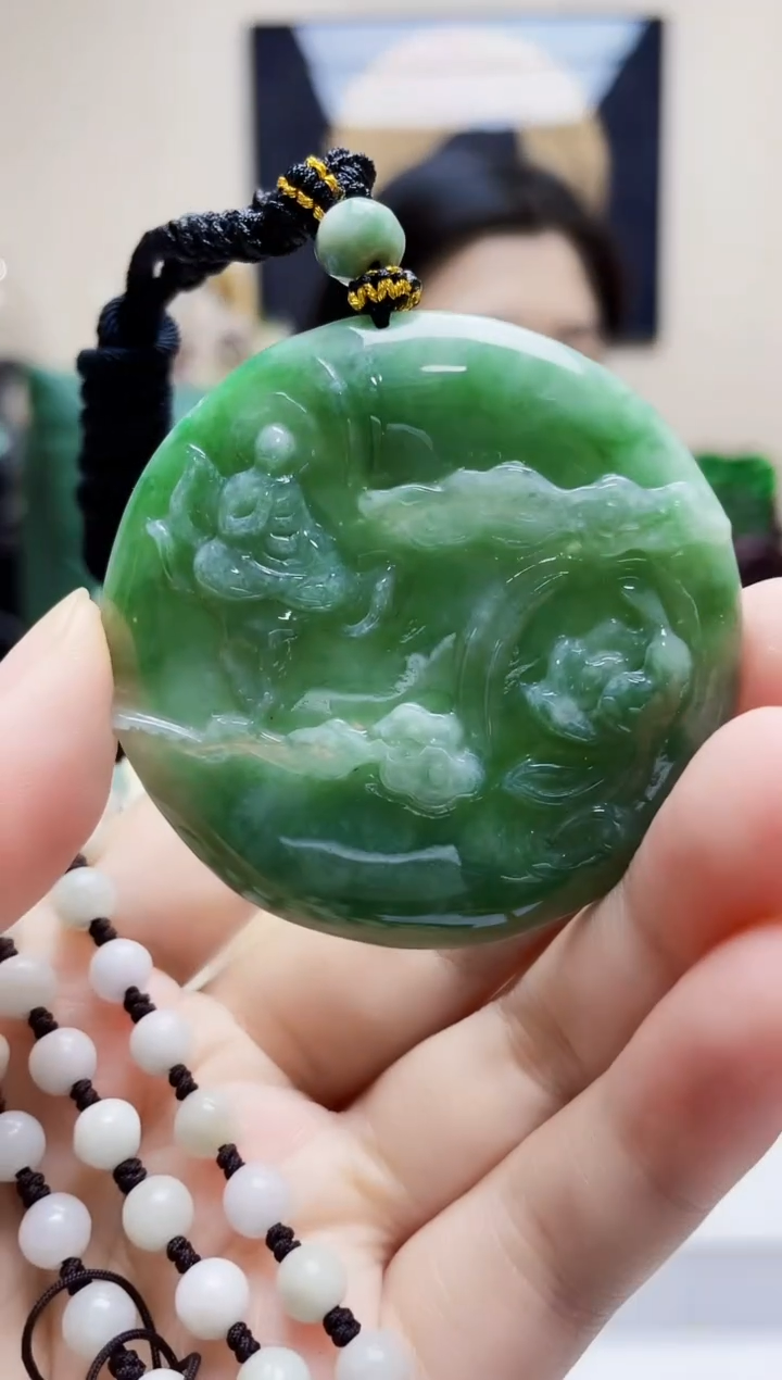 未镶嵌定制翡翠吊坠152