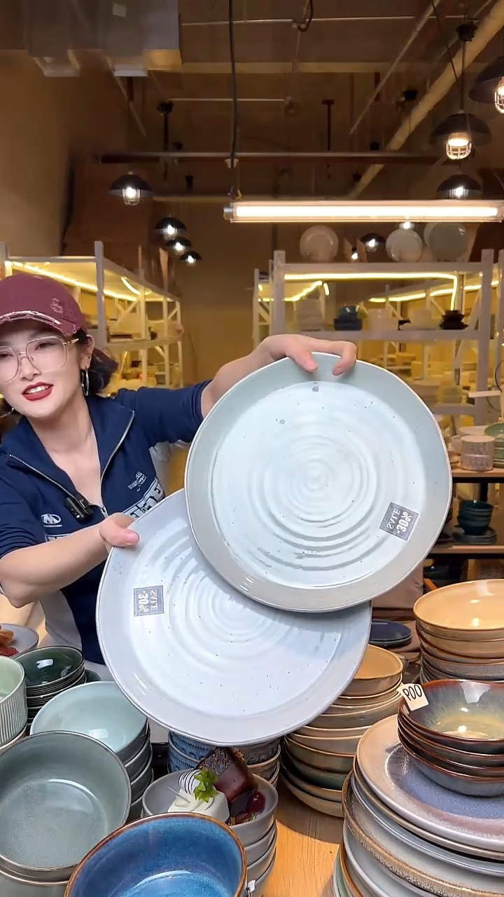 瓷277外贸尾货高温釉下彩陶瓷餐具默认微瑕