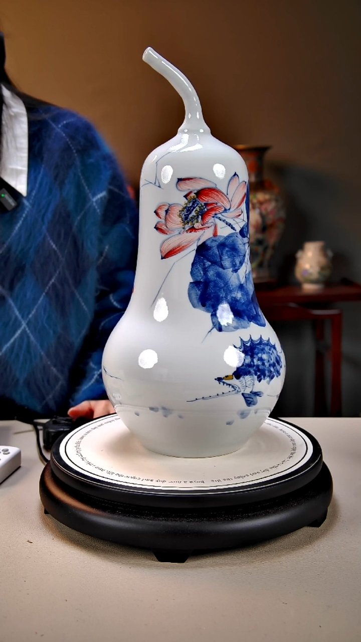 摆件陶景德镇手绘陶瓷33