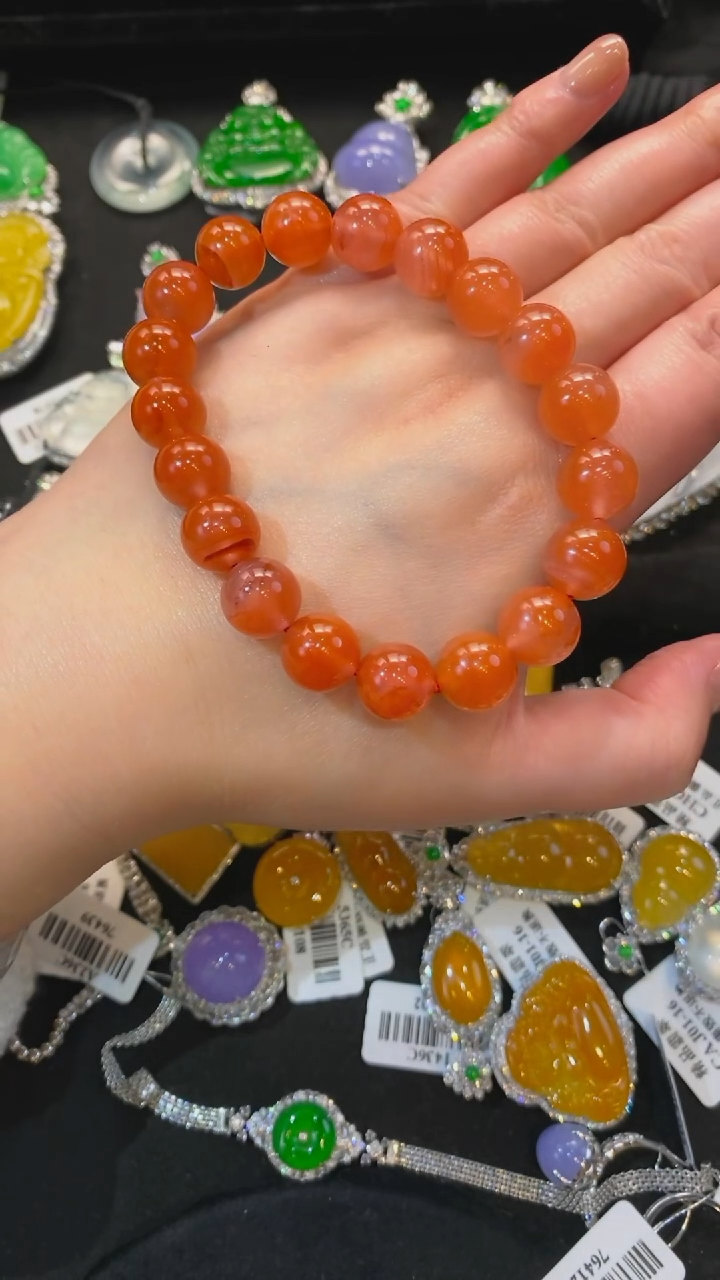 【闪购商品】南红玛瑙手链合金南红手串