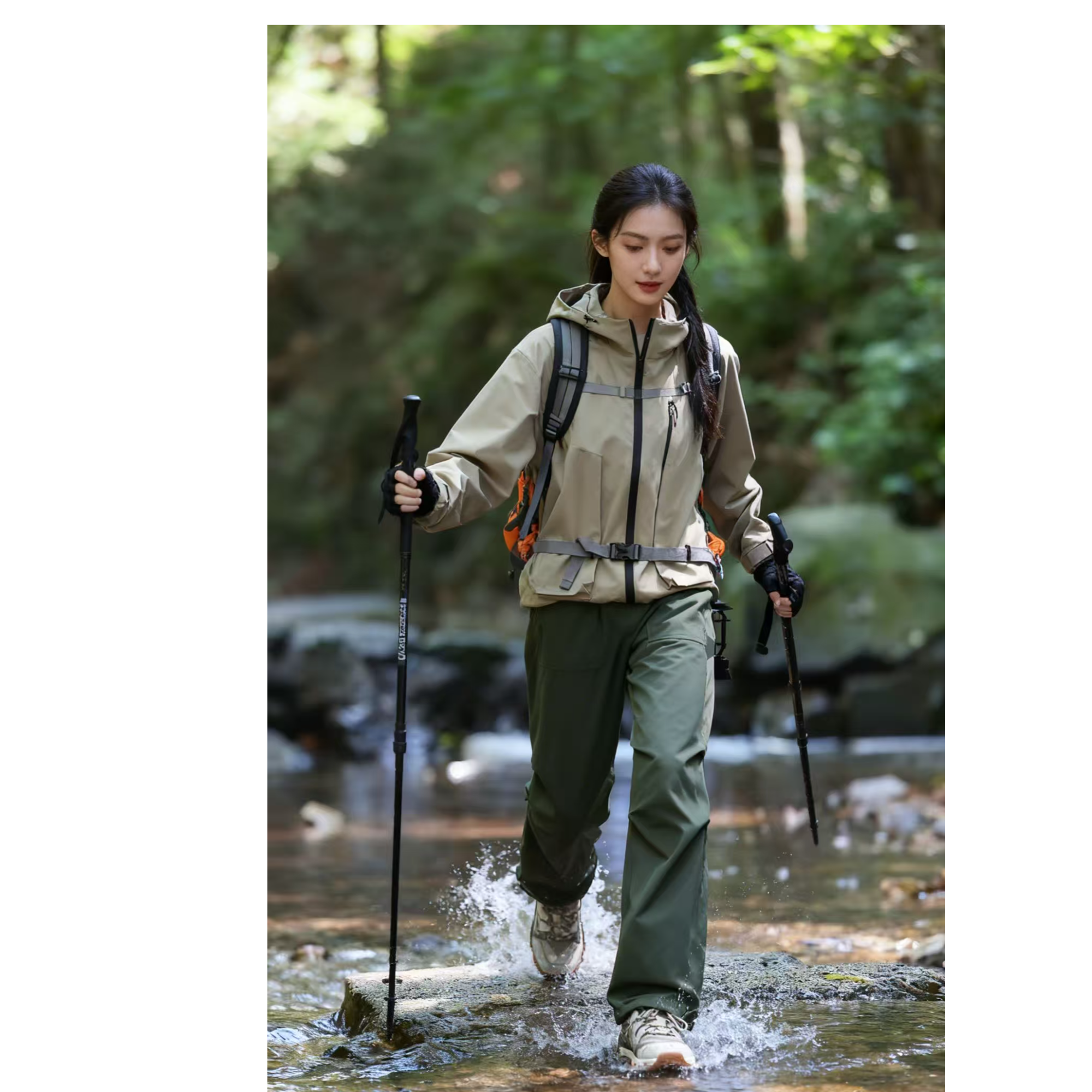 潮流百搭宽松冲锋裤贴袋直筒裤男女同款加绒伞兵裤