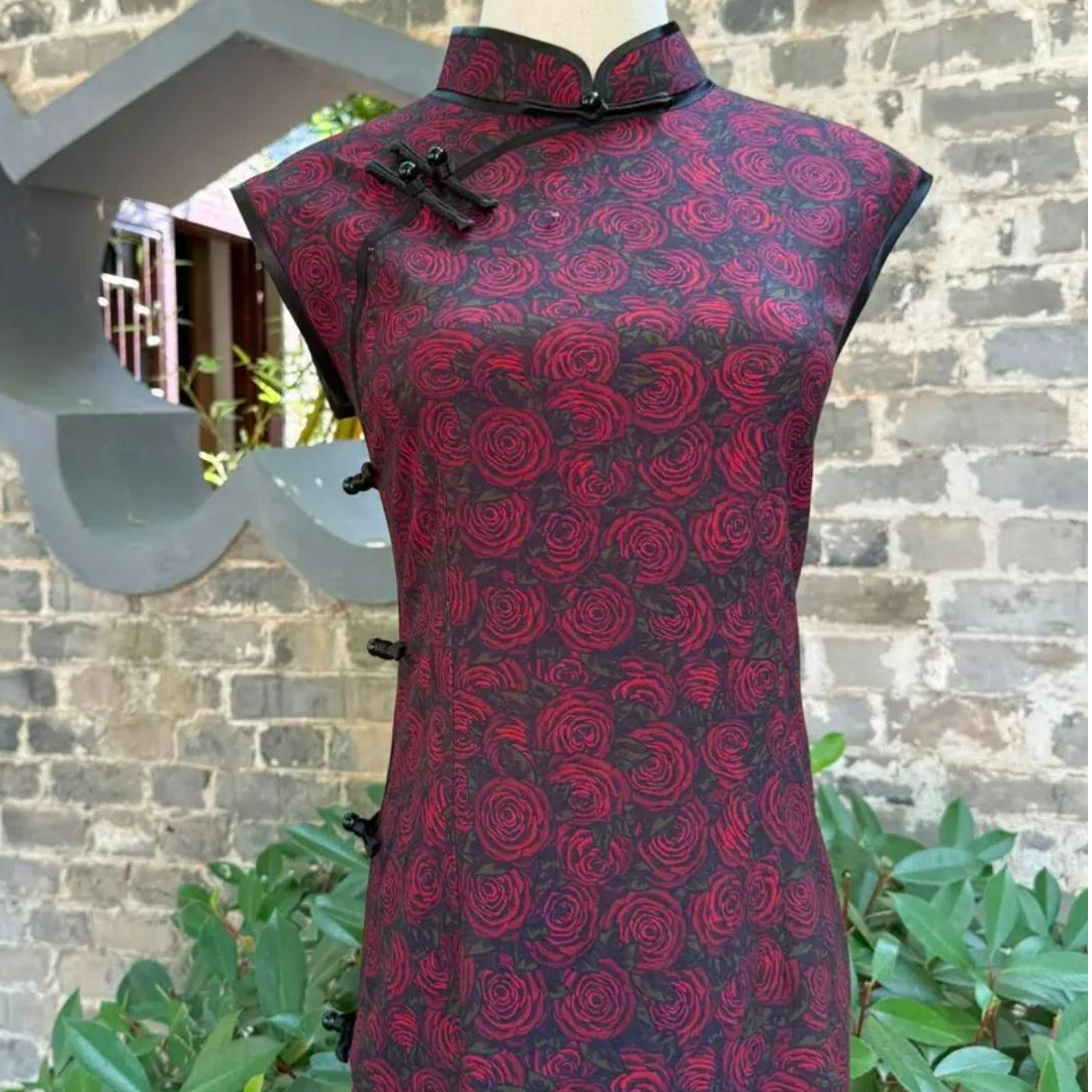 【夜蔷薇】2025新中式夏季修身复古百搭日常优雅大方旗袍