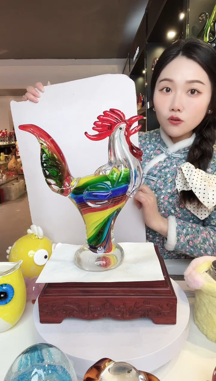 【闪购商品】茶盏琉璃摆件家居摆件