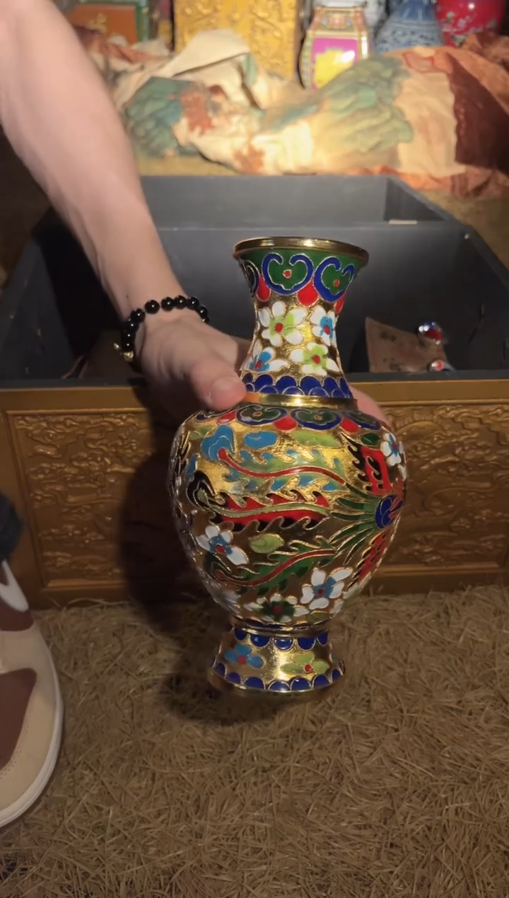 【闪购商品】【闪购商品】黄色多彩花瓶