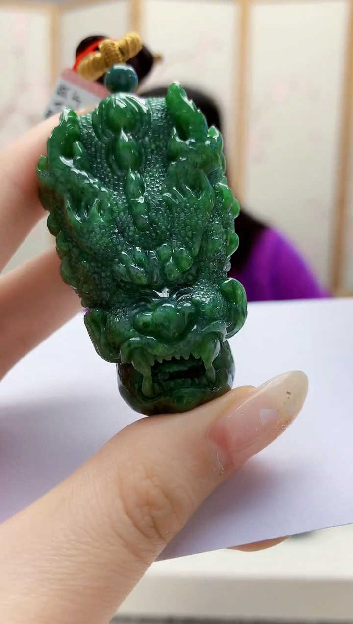 未镶嵌定制翡翠4852jw-毛货挂件35