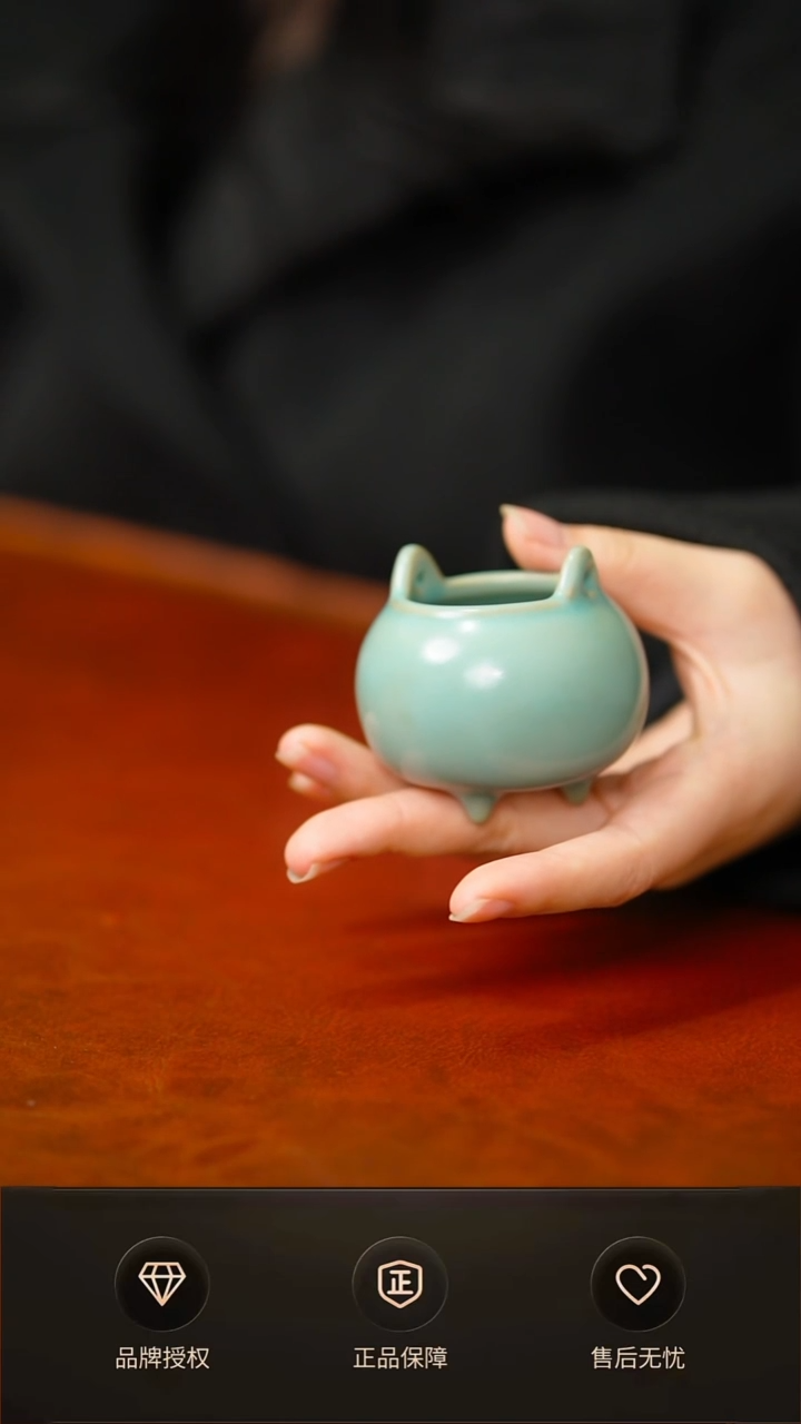 仿古小胖香炉不完美简装