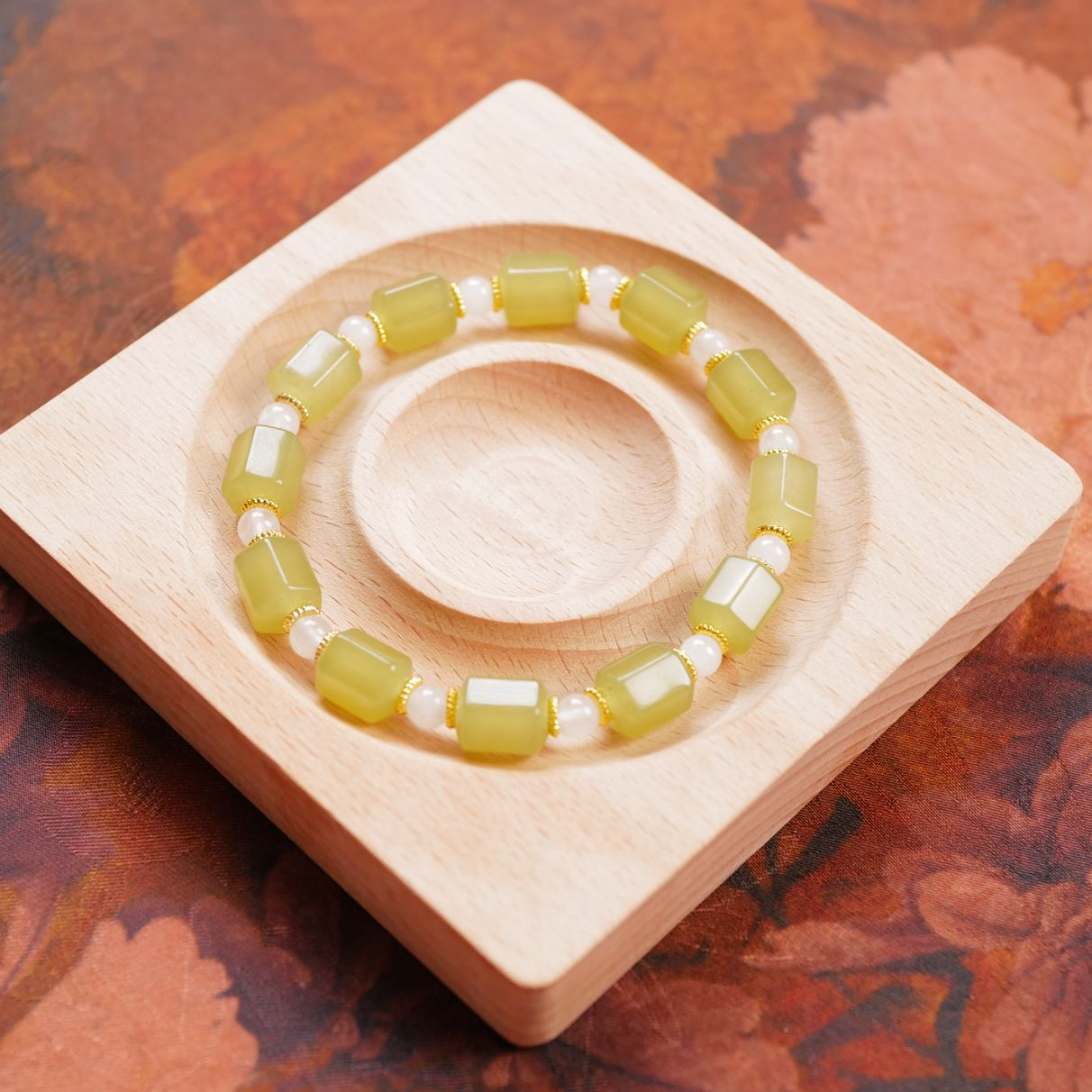 原创晴水玉髓手串 精致时尚单圈手链 M64