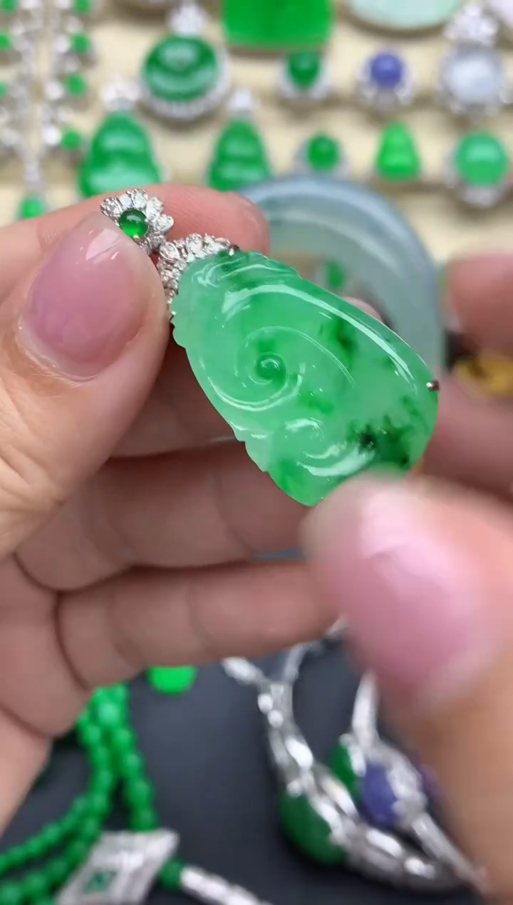 【闪购商品】翡翠颈饰18K金镶嵌532-中国好珍宝