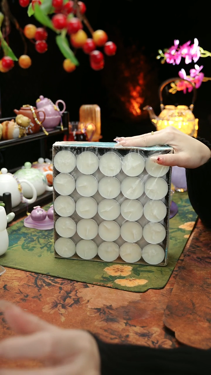 【闪购商品】植物蜡烛4小时100颗茶蜡烛