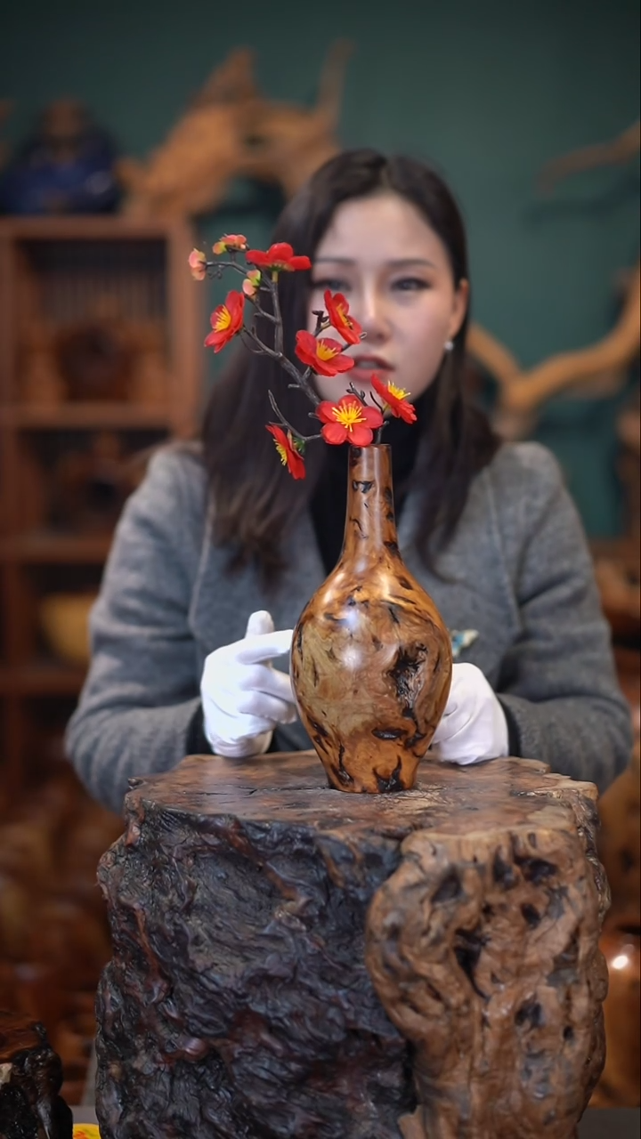 【闪购商品】枣木雷击枣木玉壶春