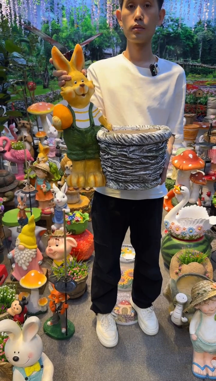 无花朵花园庭院摆件&00&