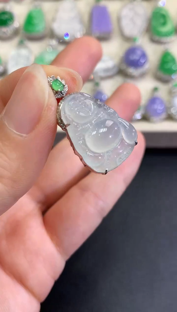 【闪购商品】翡翠颈饰18K金镶嵌B25   