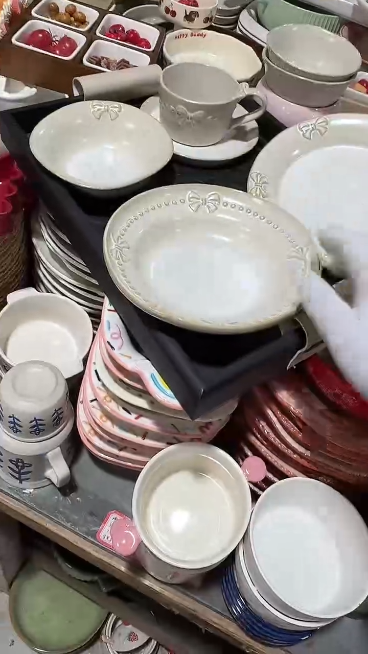 陶瓷蝴蝶结草帽 微瑕凑满20元包邮