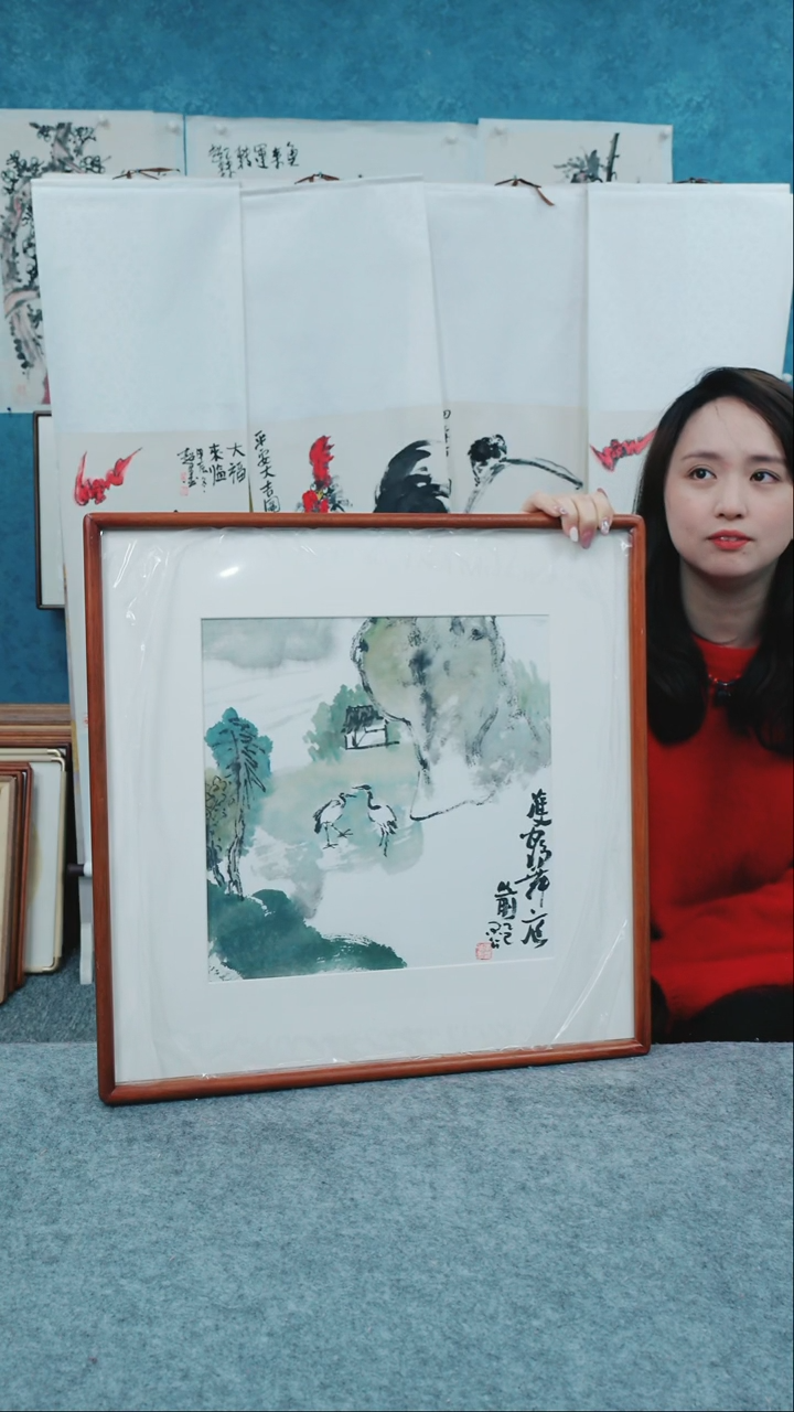 【闪购商品】国画50*50本土老师山水