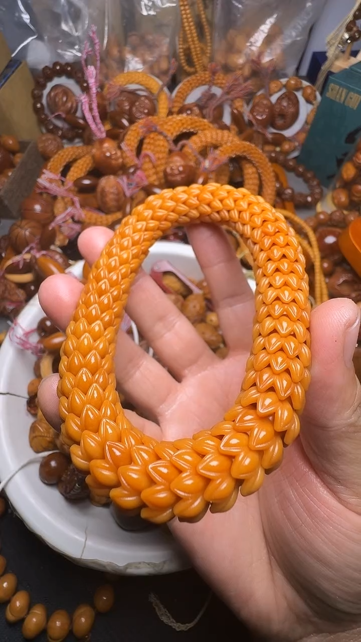 手串橄榄核猴头莲花