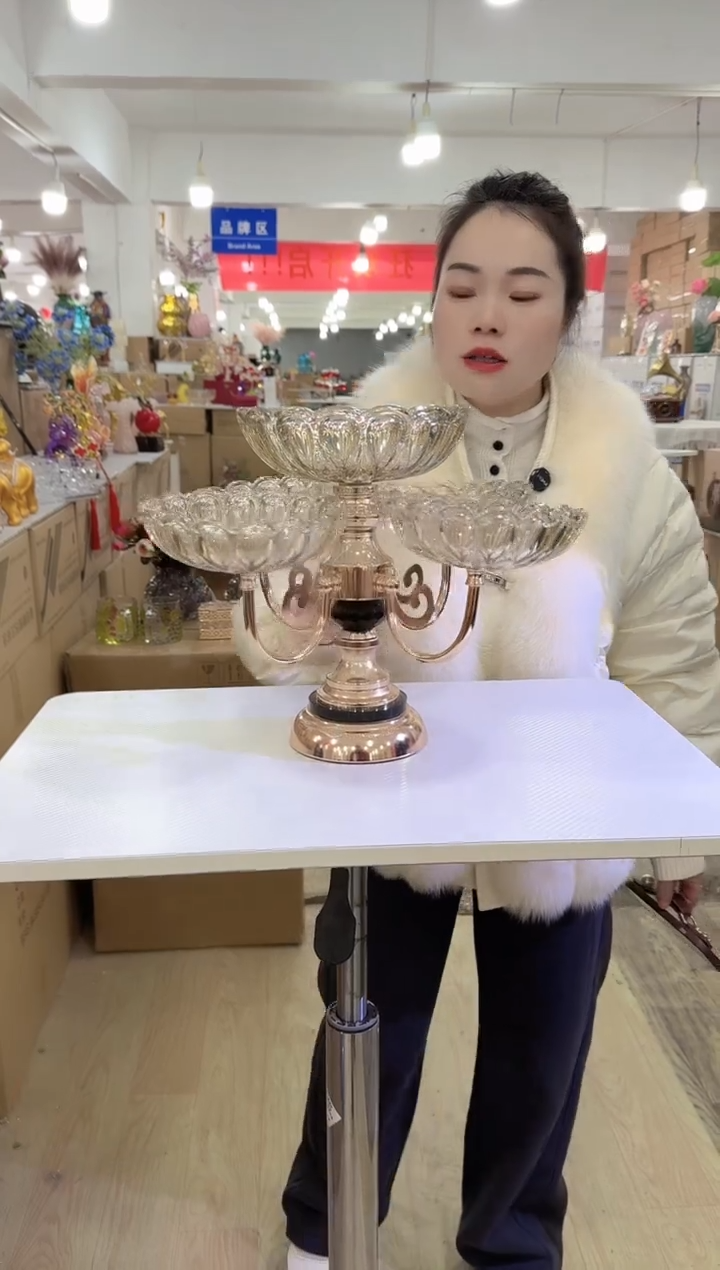 【闪购商品】无铅玻璃迪喜花器-c-早 