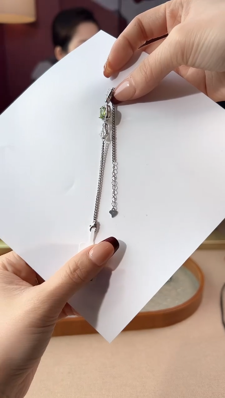 【闪购商品】橄榄石手链银S925镶嵌KT24090509