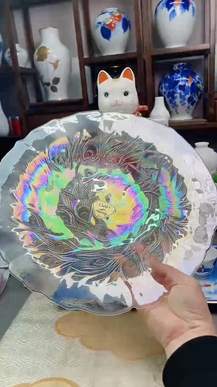 【闪购商品】盘日产水晶大盘一一35CM